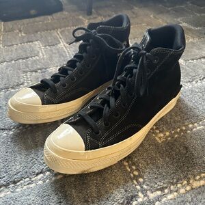 Converse All Star suede men black sneakers size 9.5